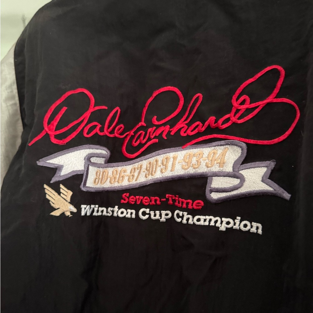 Black & Red Racing Puffer Jacket - Picture 5 of 6